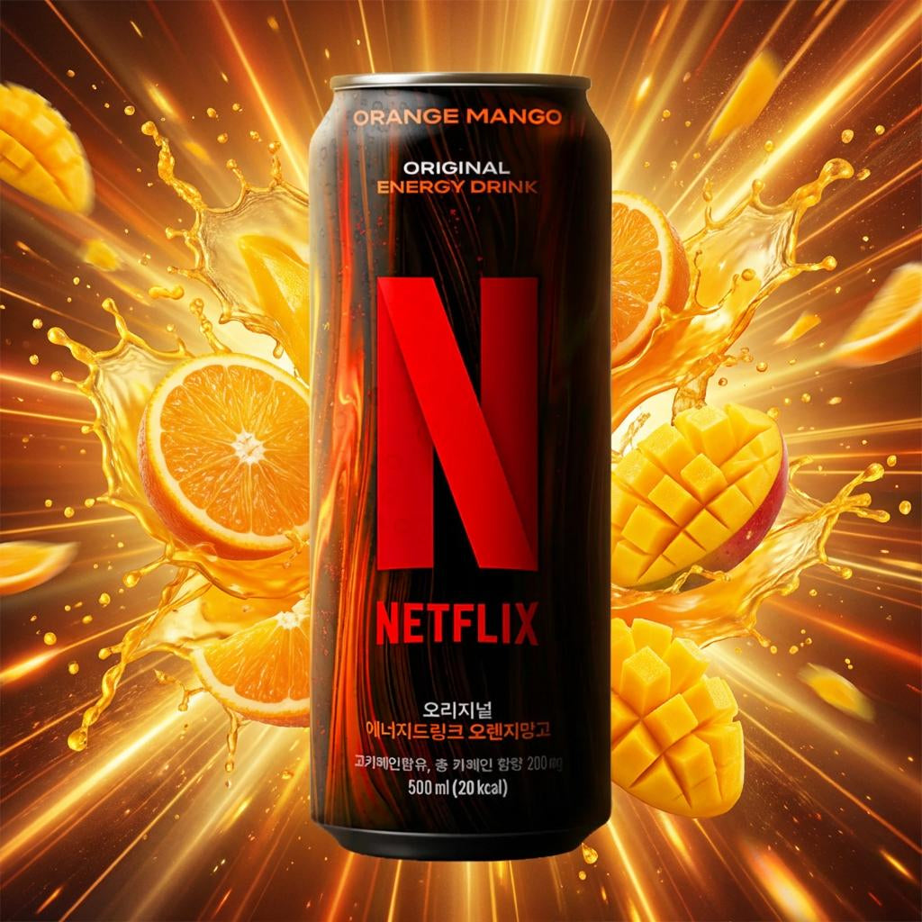 Netflix Energy Drink – Orange & Mango - 500ml
