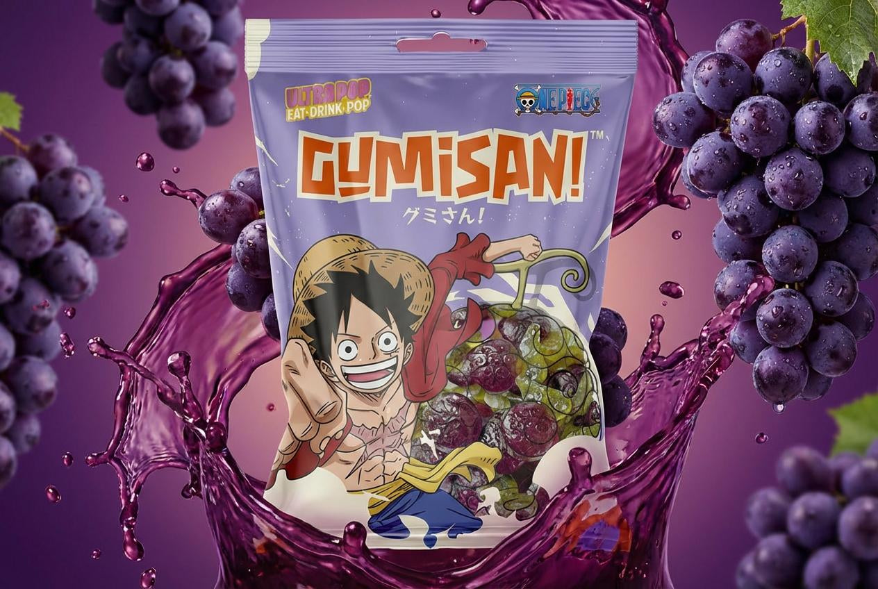 Bonbons Raisin Gumisan Ultrapop One Piece – Luffy – 180g