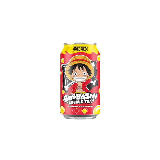 Bubble Tea Fraise & Pêche – Luffy - 320ml