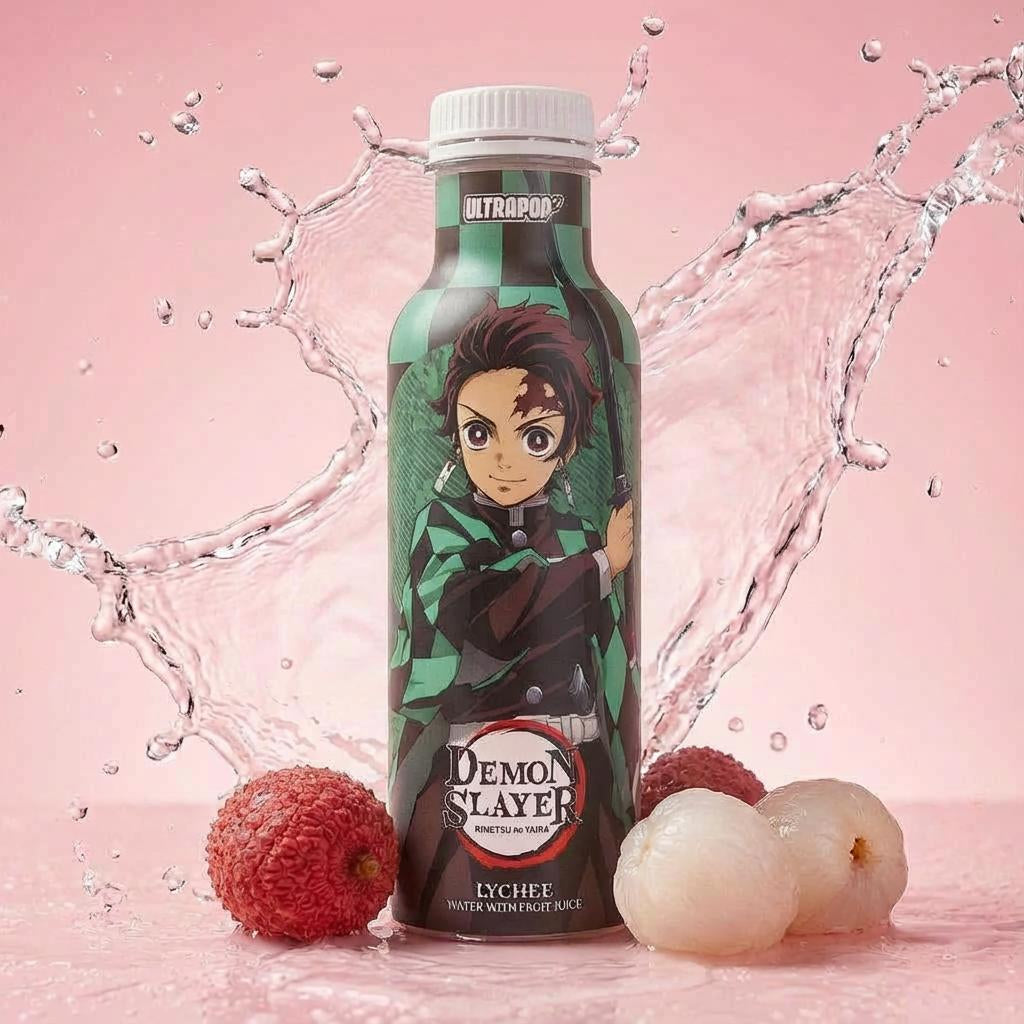 Eau aromatisée Litchi Ultrapop Demon Slayer – Tanjiro – 33cl