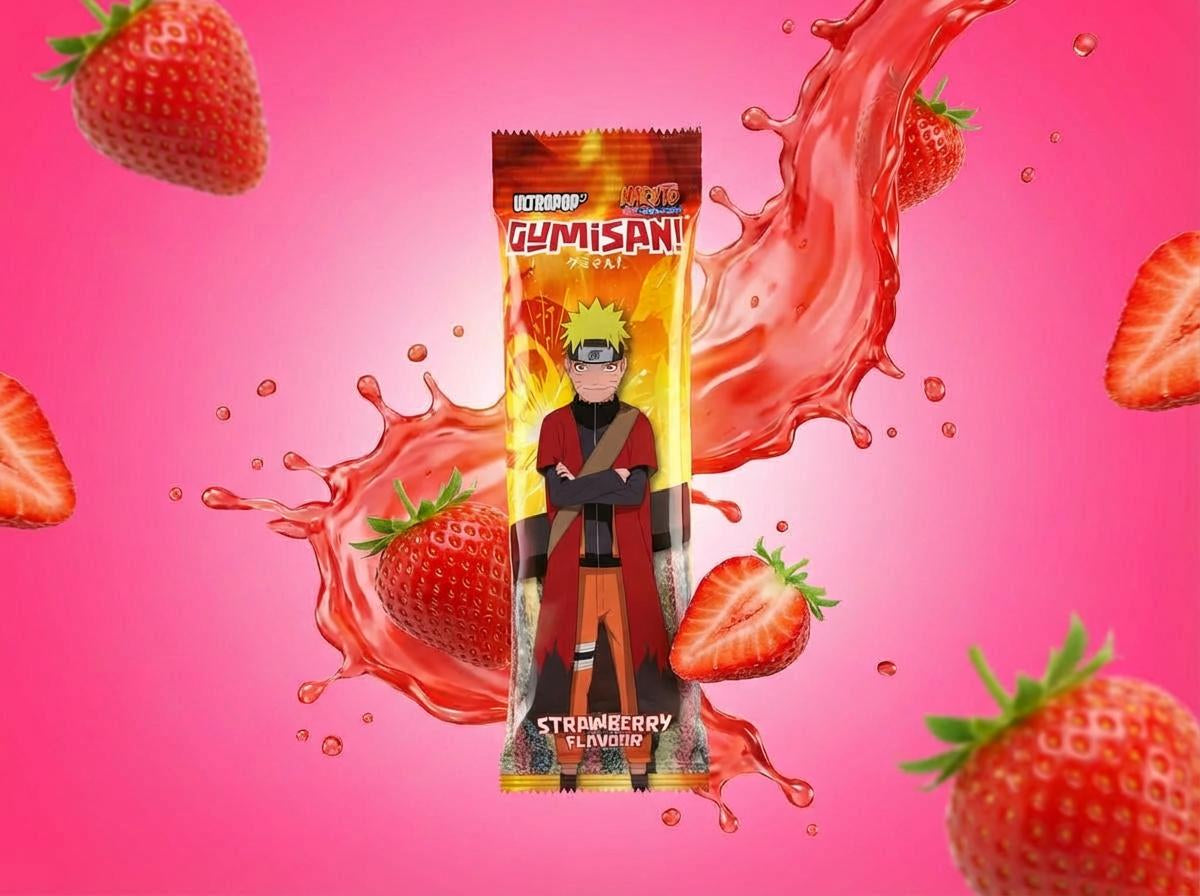 Bonbons Parchemin Gumisan Ultrapop Fraise – Naruto – 75g