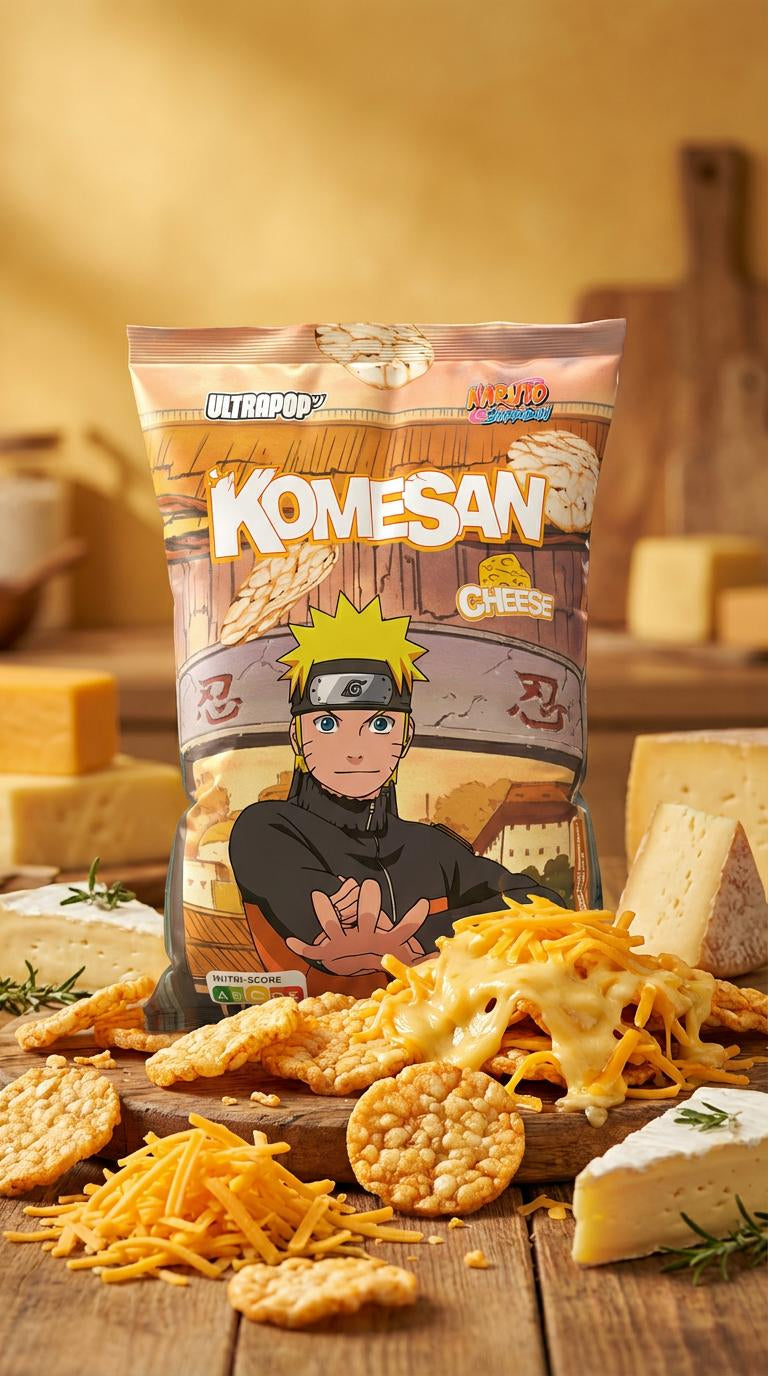 Komesan Chips de Riz Fromage Ultrapop - Naruto - 60g