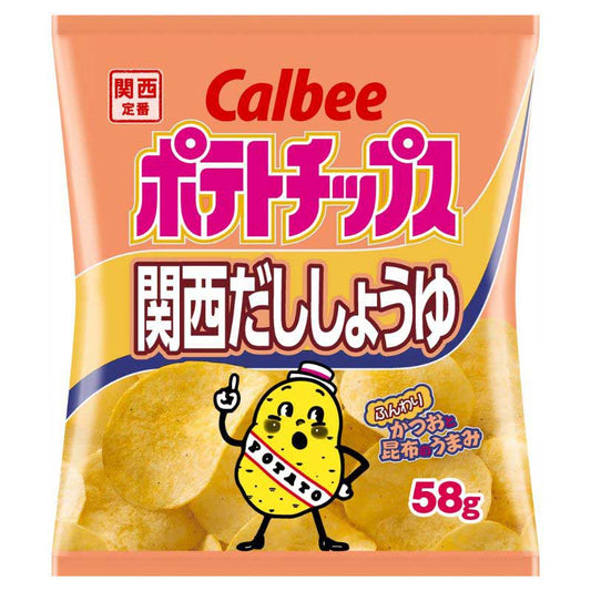 Chips Kansai Dashi-Shoyu - Calbee - 58g