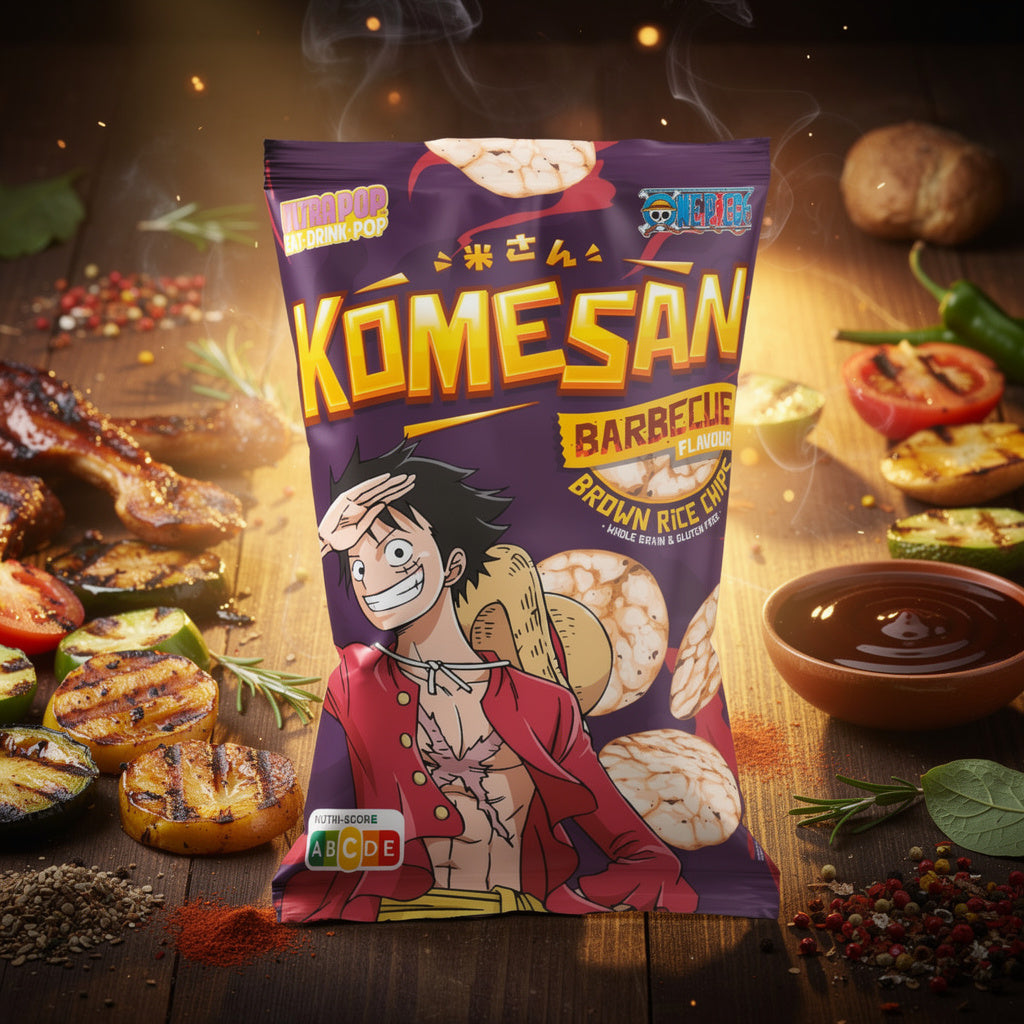 Komesan Chips de Riz BBQ Luffy - 60g