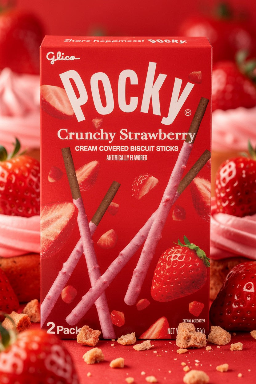 Pocky Fraise Croustillante - 50g