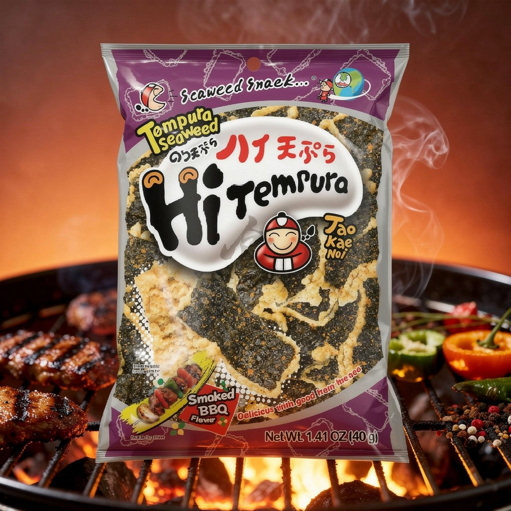 Chips d'Algues & Tempura Goût BBQ Fumé Tao Kae Noi - 40g
