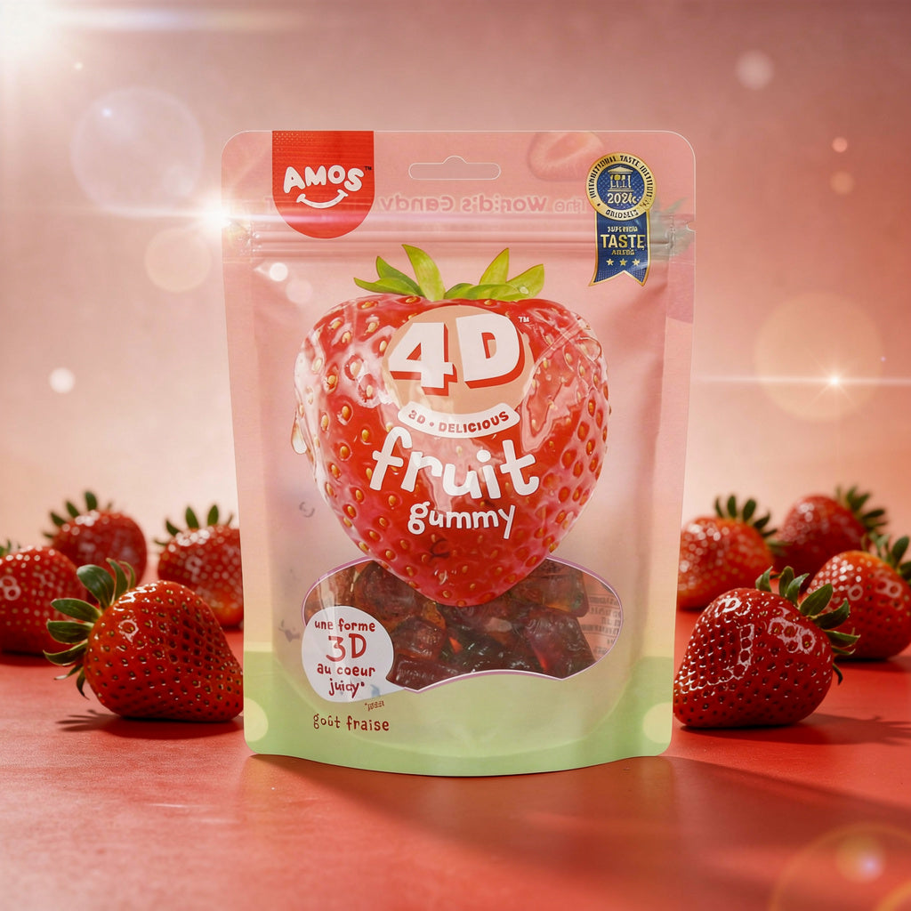 4D Gummy Fraise Amos - 120g
