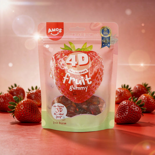 4D Gummy Fraise Amos - 120g